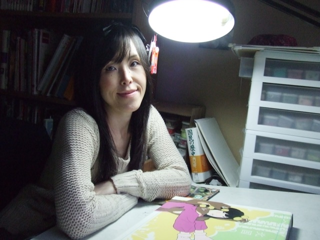 Yumiko Kayukawa in her studio