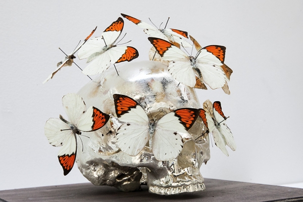 Peter Gronquist : Untitled (Silver Skull)